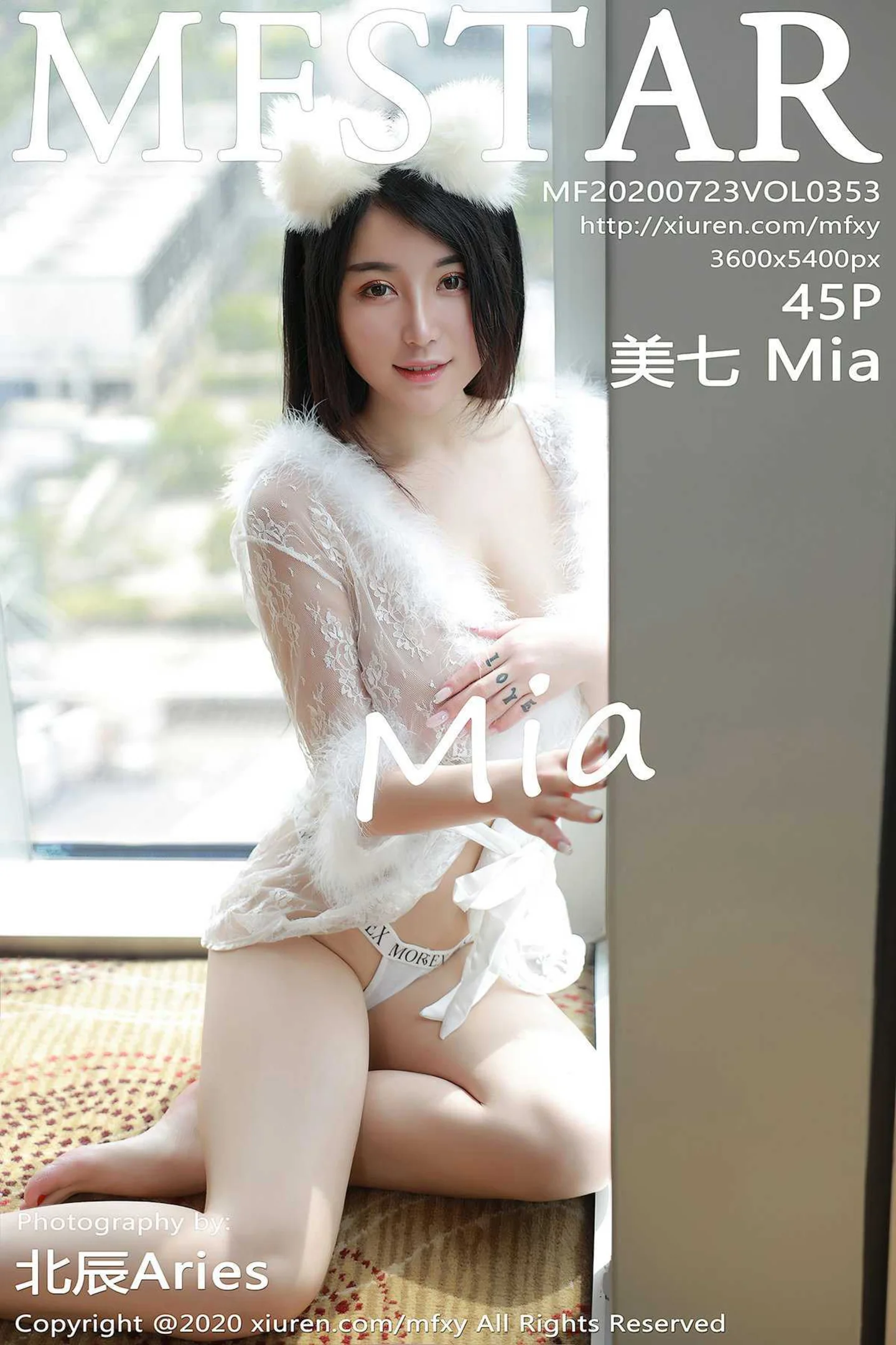 [MFStar模范学院]Vol.353_嫩模美七Mia私房猫耳制服露傲人豪乳遮点极致诱惑写真45P-秀人网 - XiuRen.Pro